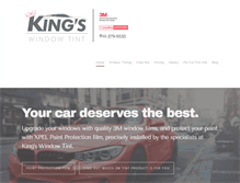 Tablet Screenshot of kingswindowtint.com